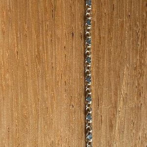 7 inch 10 karat gold heart bracelet